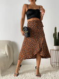 Evangeline | Flowy Wrap Tie Printed Skirt