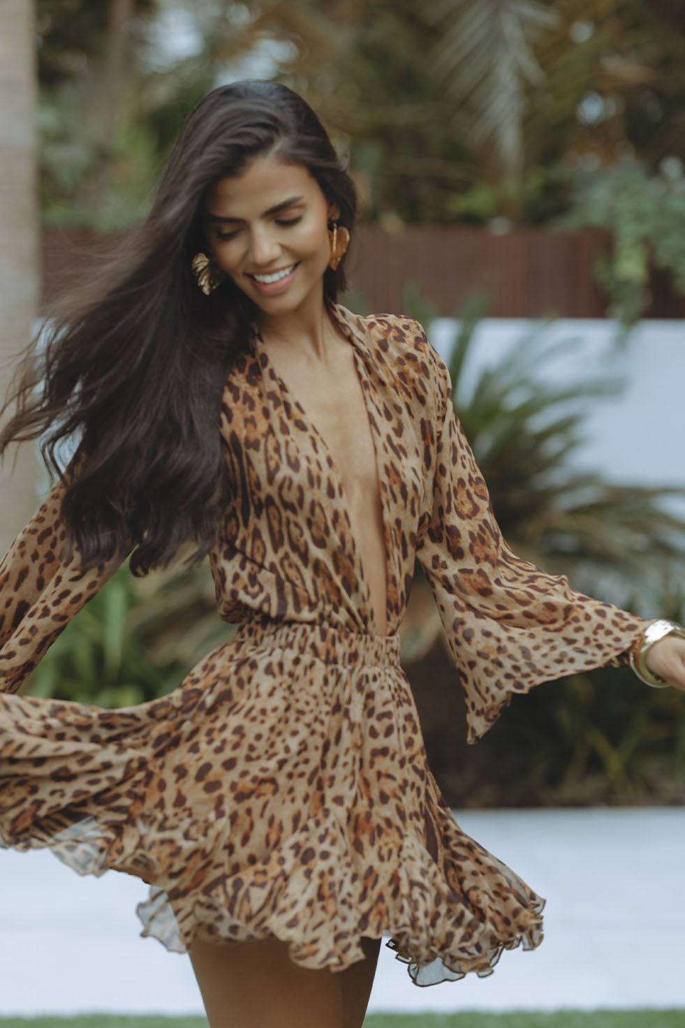 Fallon | Relaxed Fit Print Chiffon Dress