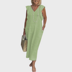 Felicity | Sleeveless Pocket Maxi Casual Dress