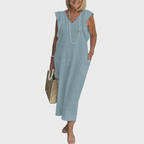 Felicity | Sleeveless Pocket Maxi Casual Dress