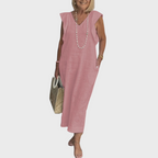 Felicity | Sleeveless Pocket Maxi Casual Dress