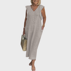Felicity | Sleeveless Pocket Maxi Casual Dress