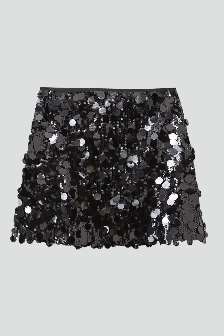 Fern | Fitted Sequin Mini Skirt