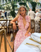 Florence | Fitted Sleeveless Floral Maxi Dress