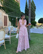 Florence | Fitted Sleeveless Floral Maxi Dress