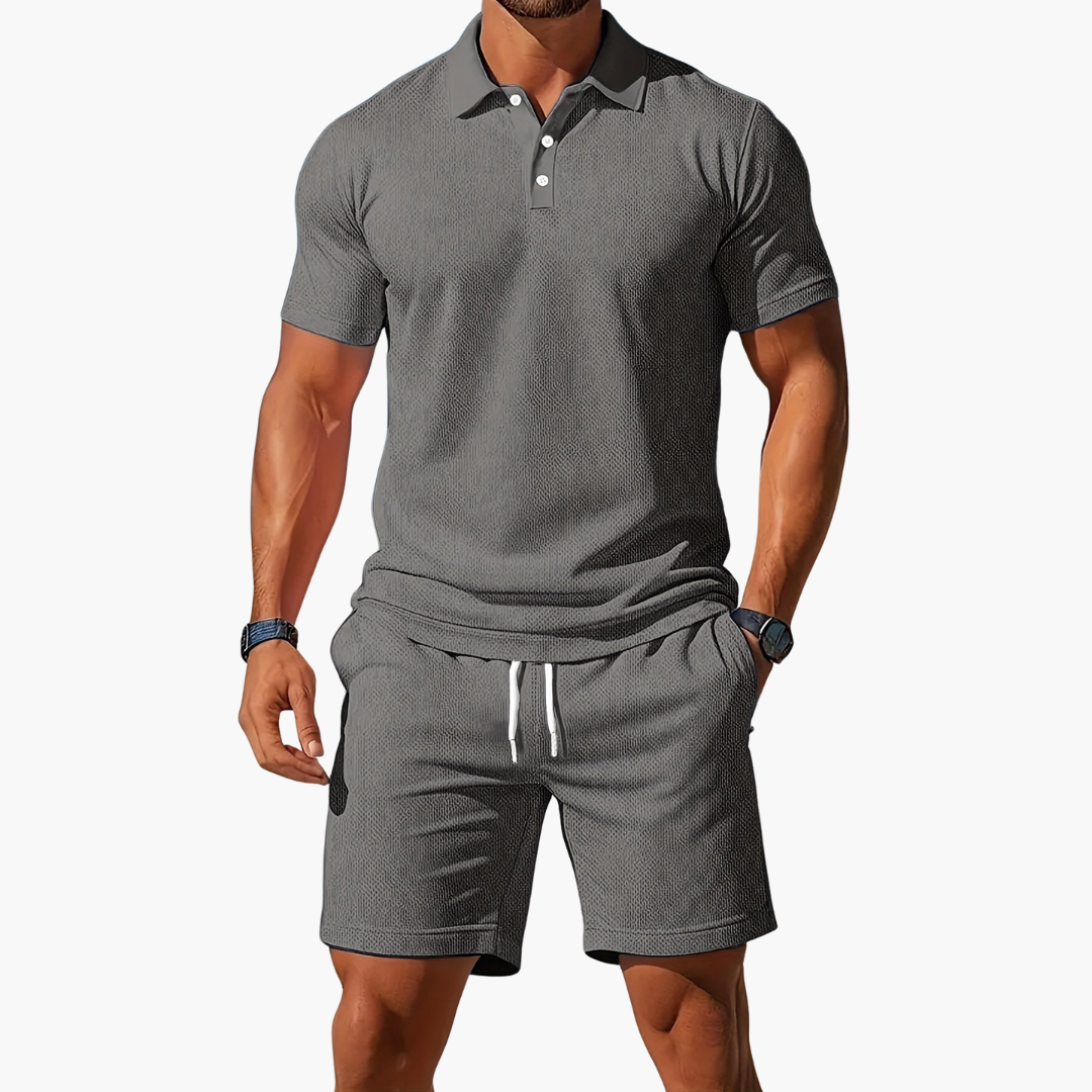 Flynn | Relaxed Fit Polo Shirt and Shorts Set