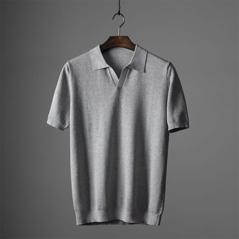 Frederick | Classic Fit Textured Short Sleeve Polo Shirt