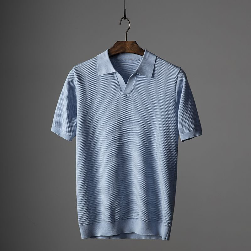 Frederick | Classic Fit Textured Short Sleeve Polo Shirt