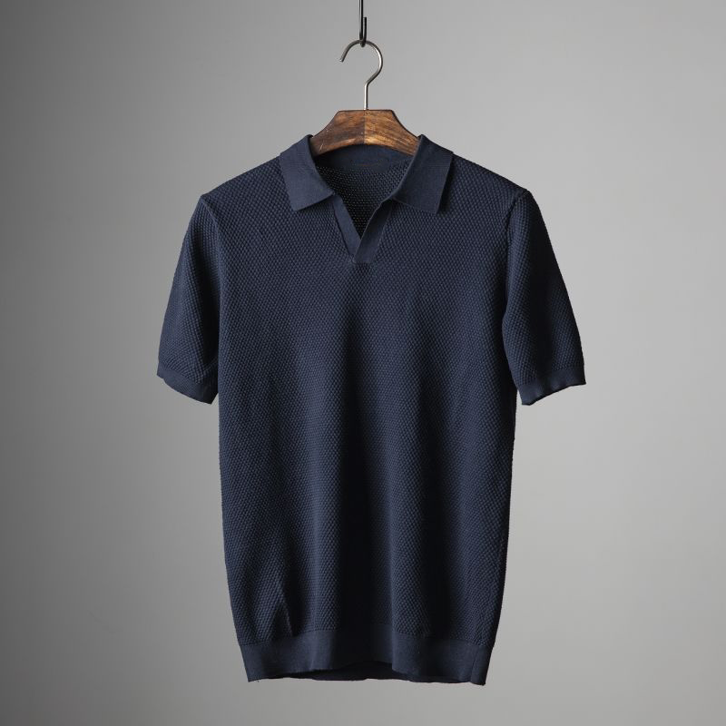 Frederick | Classic Fit Textured Short Sleeve Polo Shirt