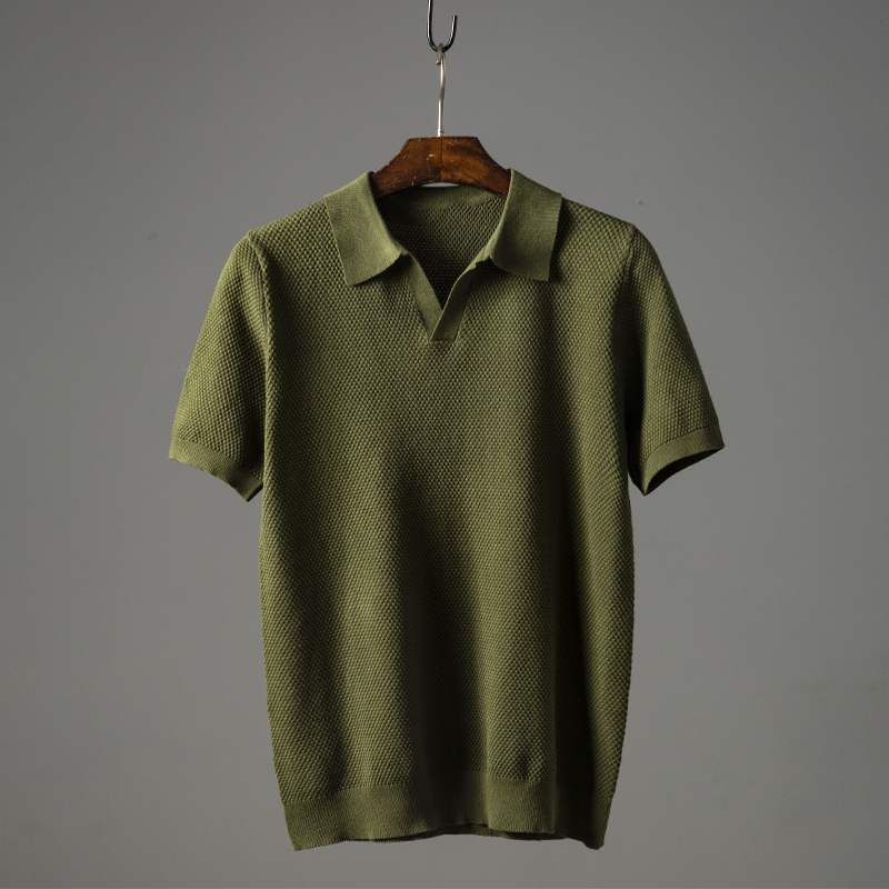 Frederick | Classic Fit Textured Short Sleeve Polo Shirt