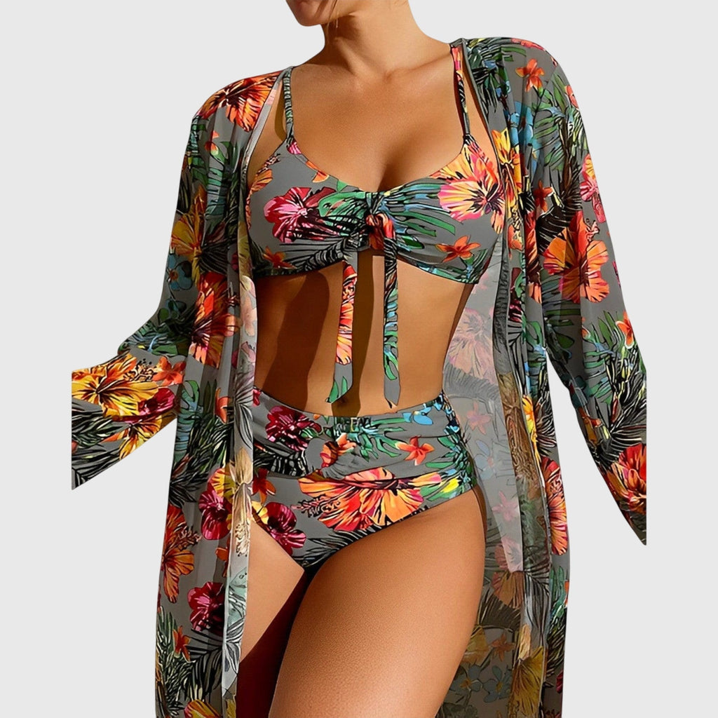 Gabrielle | Tropical Print Two-Piece Bikini Set