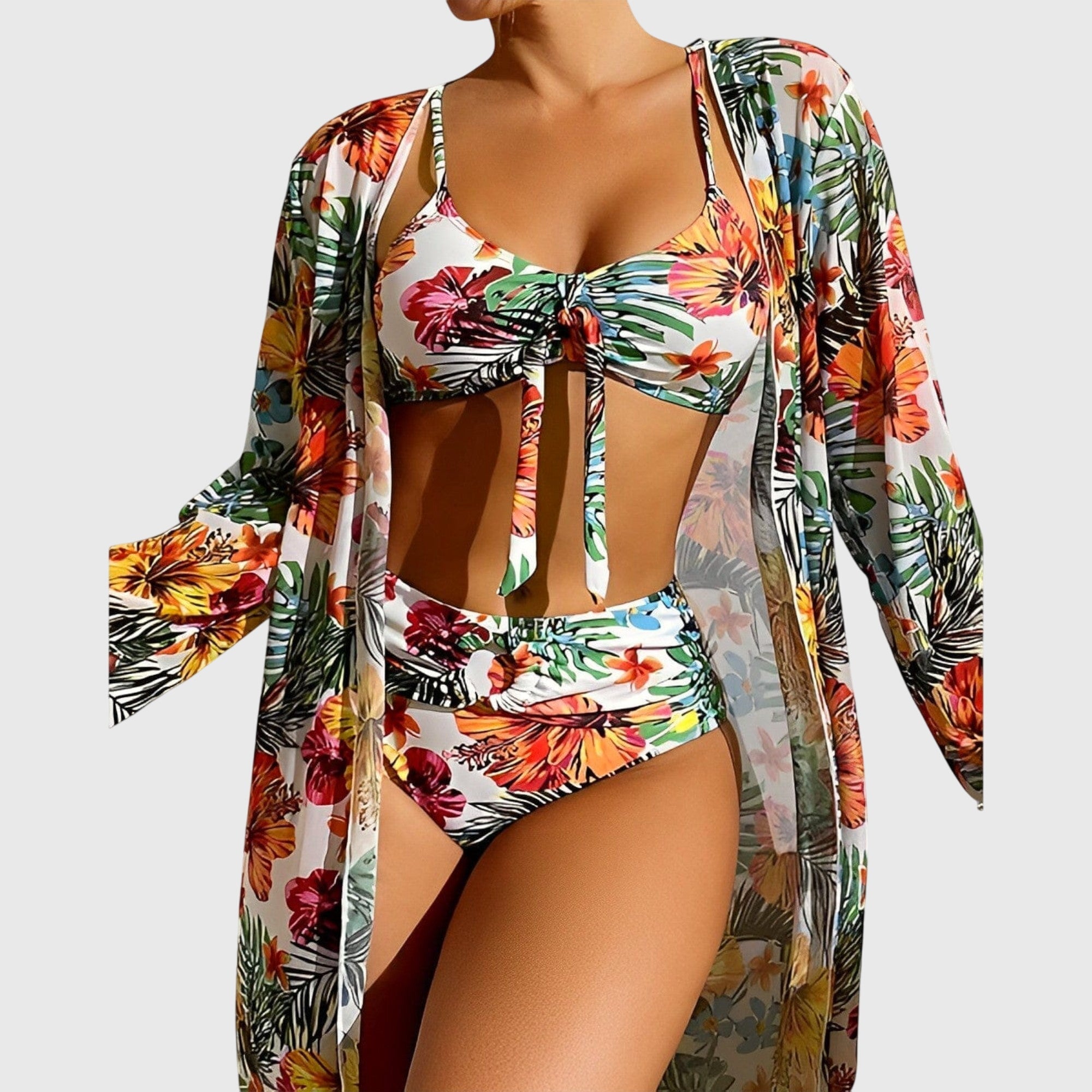 Gabrielle | Tropical Print Two-Piece Bikini Set