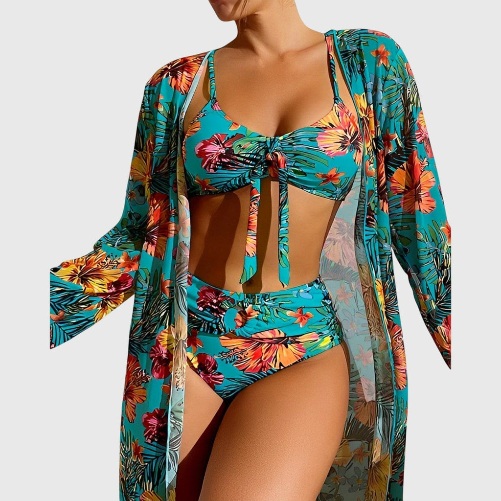 Gabrielle | Tropical Print Two-Piece Bikini Set