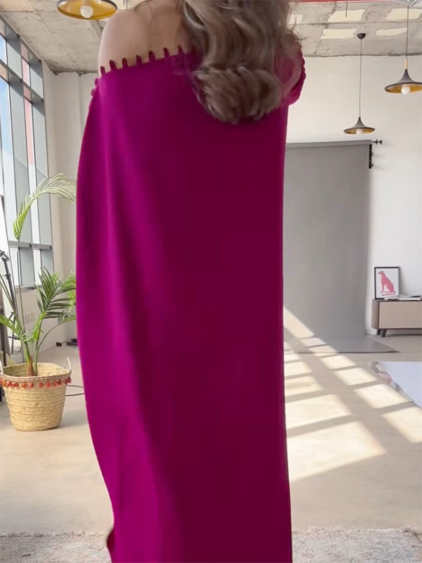 Gemma | Loose Fit Buttoned H-Line Maxi Dress