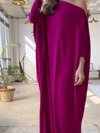 Gemma | Loose Fit Buttoned H-Line Maxi Dress