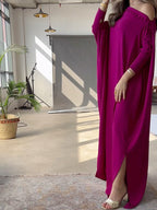 Gemma | Loose Fit Buttoned H-Line Maxi Dress