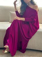 Gemma | Loose Fit Buttoned H-Line Maxi Dress