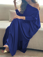 Gemma | Loose Fit Buttoned H-Line Maxi Dress