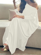 Gemma | Loose Fit Buttoned H-Line Maxi Dress