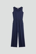 Gemma | Relaxed Fit Round-Neck Wide-Leg Jumpsuit