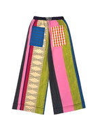 Gloria | Loose Fit Wide Leg Striped Drawstring Pants