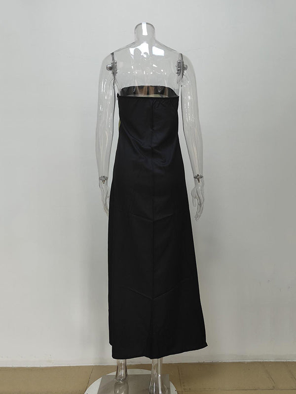 Greer | Loose Fit Printed Split-Joint Tube Maxi Dress