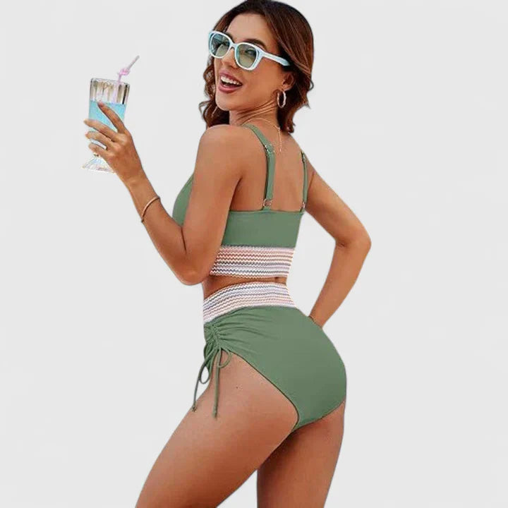 Greta | High-Waisted Bikini Swimsuit Set