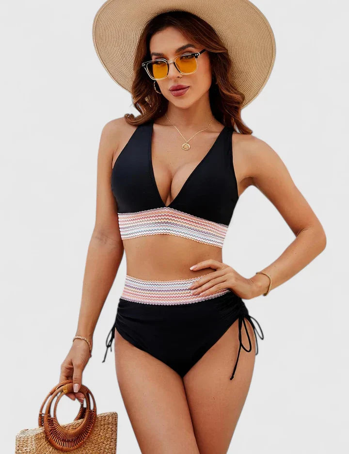 Greta | High-Waisted Bikini Swimsuit Set