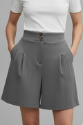 Hailey | High Waist Wide Leg Shorts