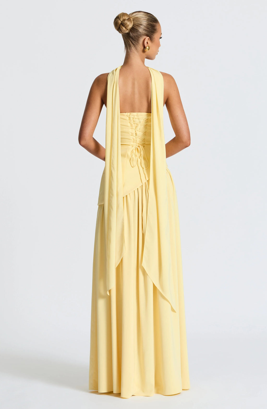 Halston | Structured Bustier Corset Maxi Dress