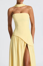 Halston | Structured Bustier Corset Maxi Dress