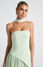 Halston | Structured Bustier Corset Maxi Dress