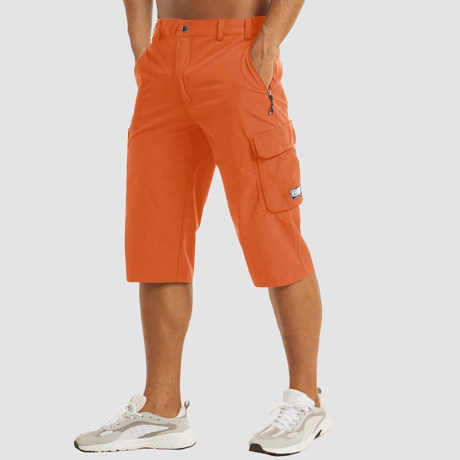 Harlan | Relaxed Fit Cargo Pocket Knee-Length Shorts