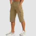 Harlan | Relaxed Fit Cargo Pocket Knee-Length Shorts