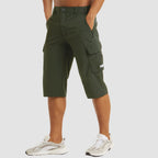 Harlan | Relaxed Fit Cargo Pocket Knee-Length Shorts