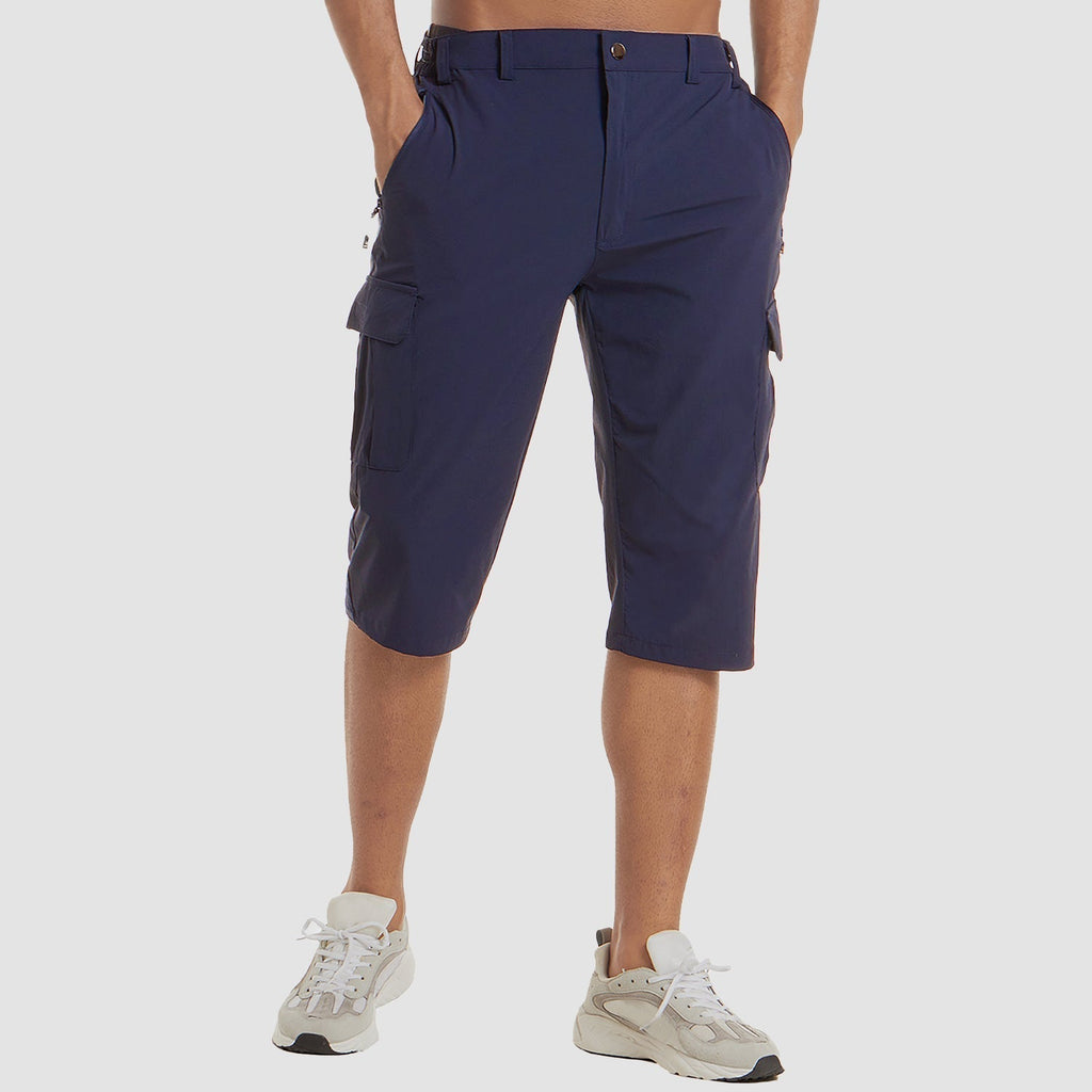 Harlan | Relaxed Fit Cargo Pocket Knee-Length Shorts