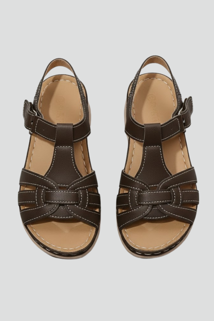 Harlow | Retro Strap Buckle Sandals