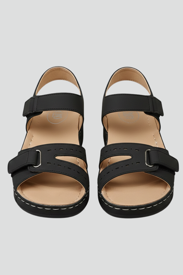 Harriet | Wedge Heel Loop Strap Sandals