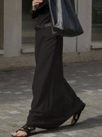Ingrid | H-Line Solid Color Skirt