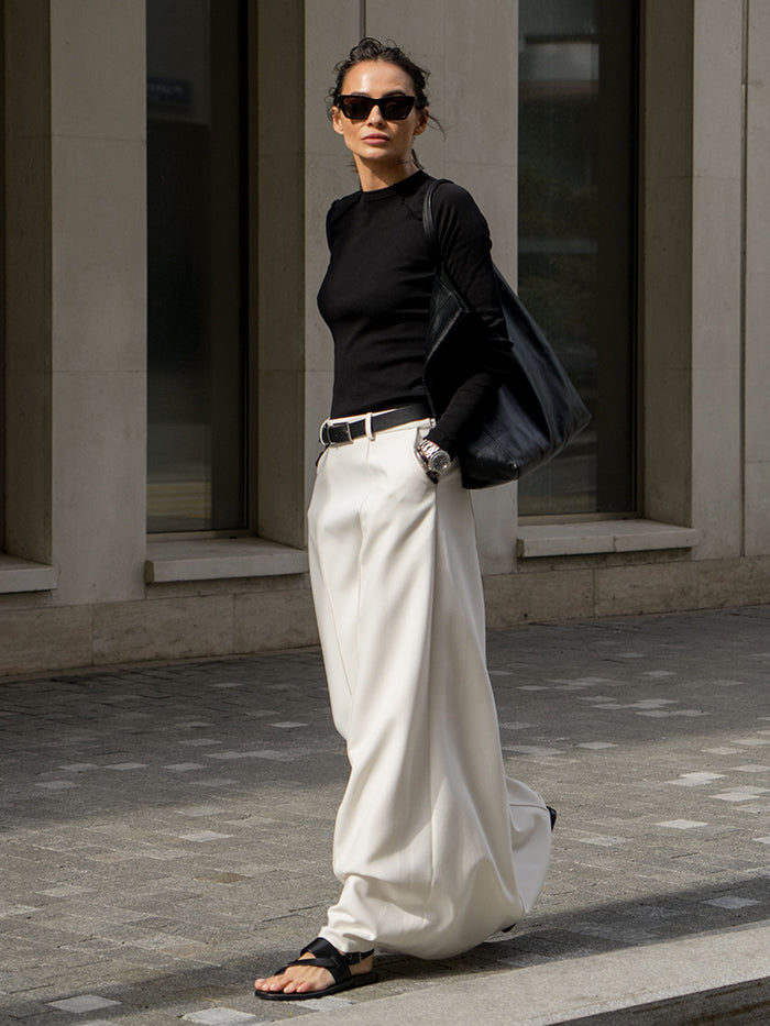 Ingrid | H-Line Solid Color Skirt