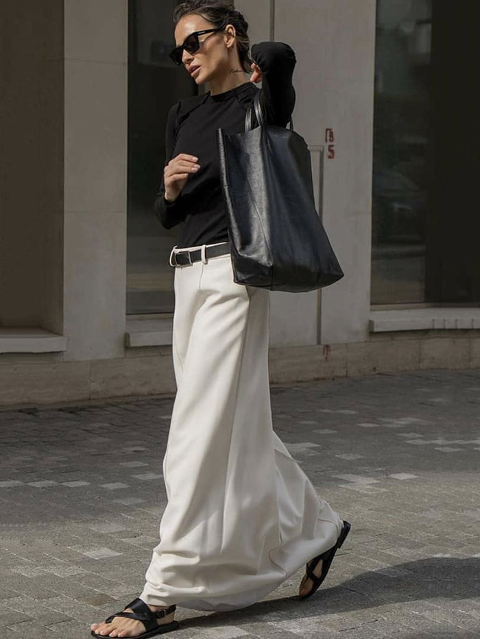 Ingrid | H-Line Solid Color Skirt