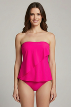 Jade | Strapless Tankini Set