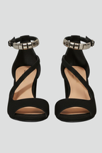 Jemma | Crisscross Strap Block Heel Ankle Sandals