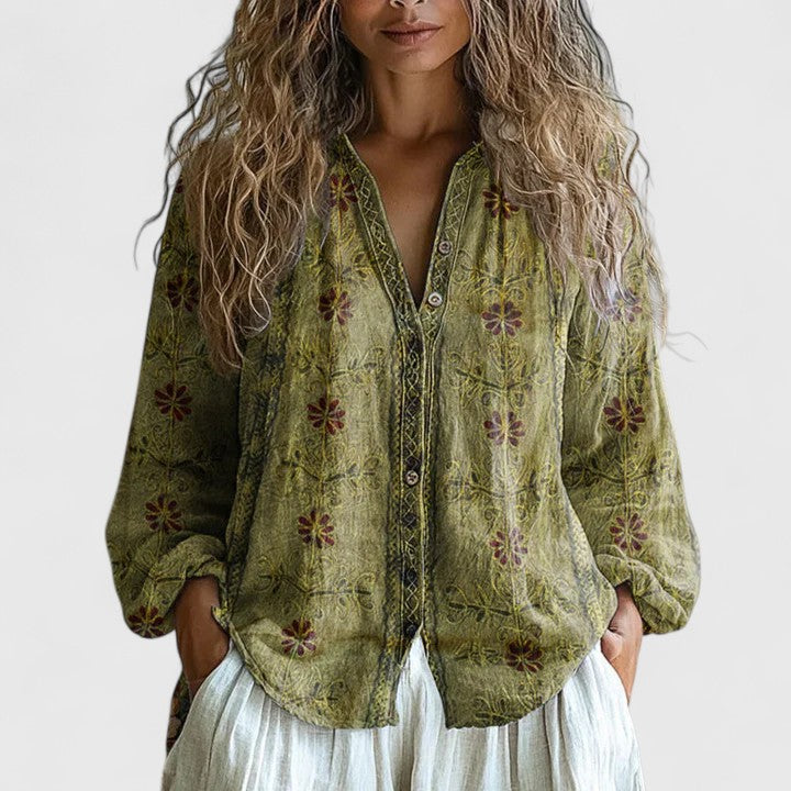 Jessamine | Relaxed Fit Printed Blouse