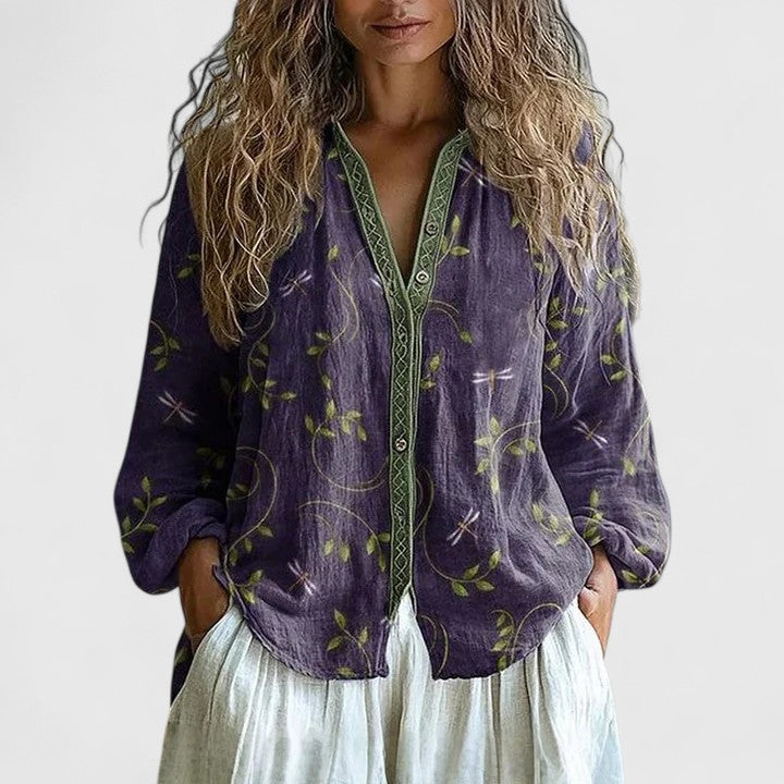 Jessamine | Relaxed Fit Printed Blouse