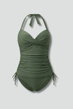 Jovana | V-Neck Ruched Side Tankini Top