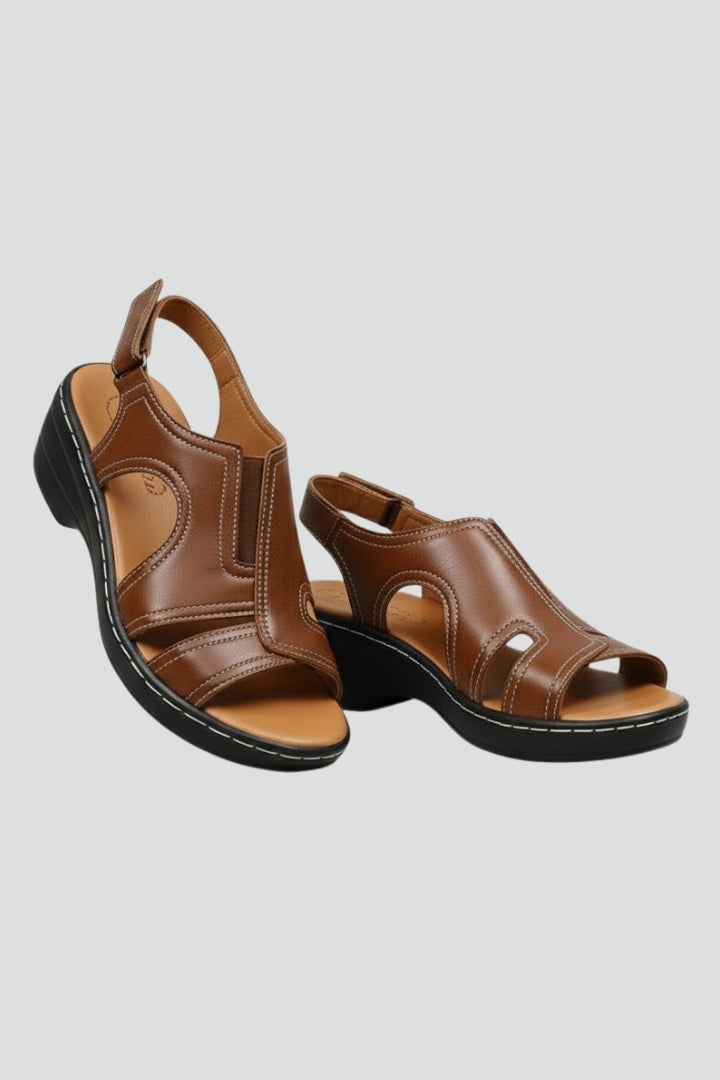 Justine | Platform Open Toe Cutout Sandals
