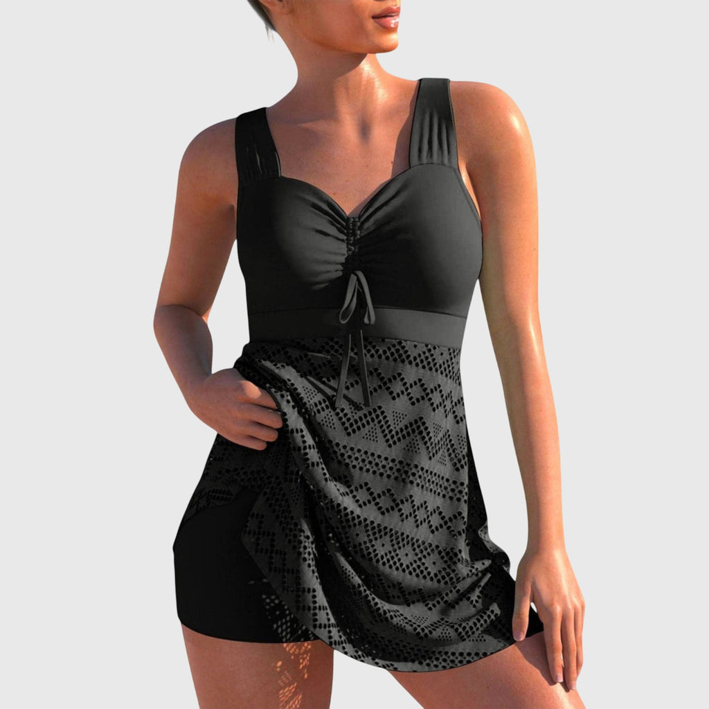 Kara | Modest Fit Two-Piece Swim Skirt Set