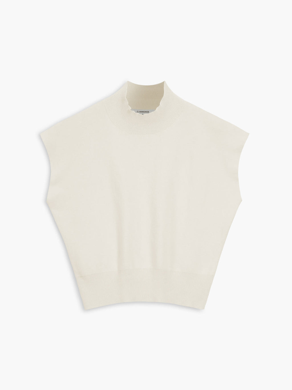 Katya | Slim Fit Mock Neck Short Sleeve Top