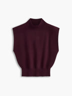 Katya | Slim Fit Mock Neck Short Sleeve Top